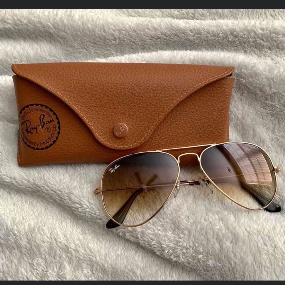 Brown Gradient Rayban Aviators